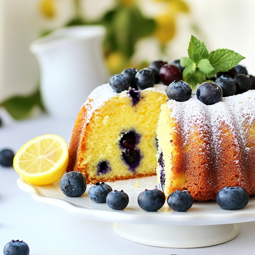 Leckerer Lemon Blueberry Pound Cake Einfaches Rezept
