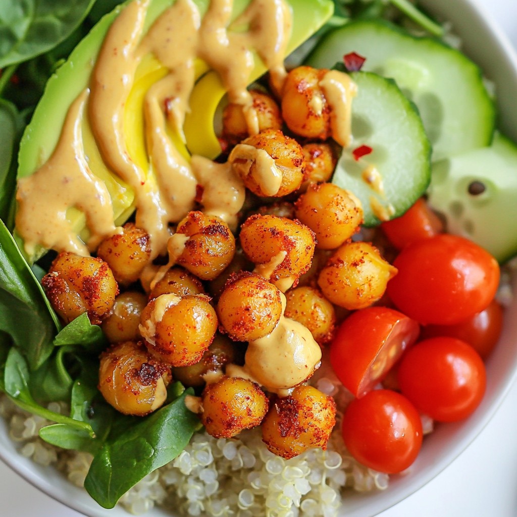 Spicy Chickpea Buddha Bowl Einfaches und Gesundes Rezept