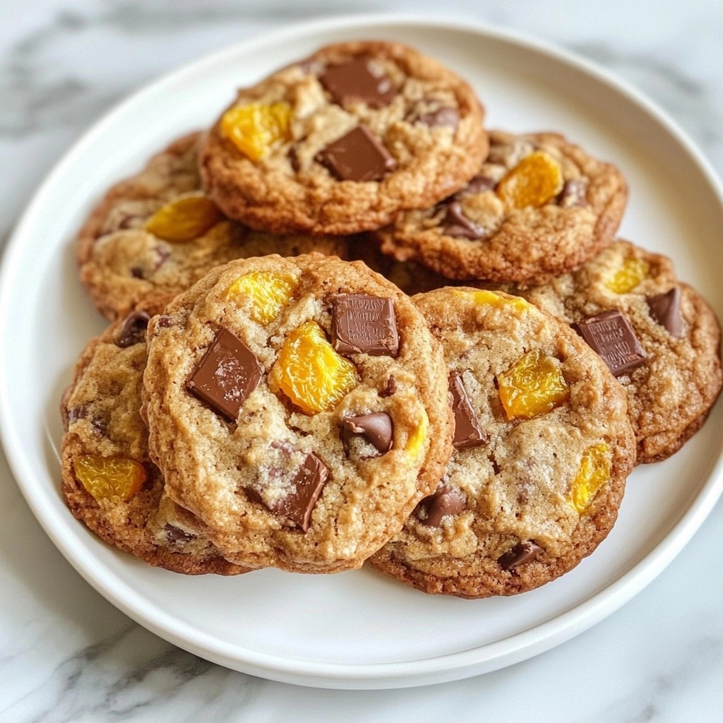 Schokoladenchip Cookies mit Getrockneten Aprikosen lecker