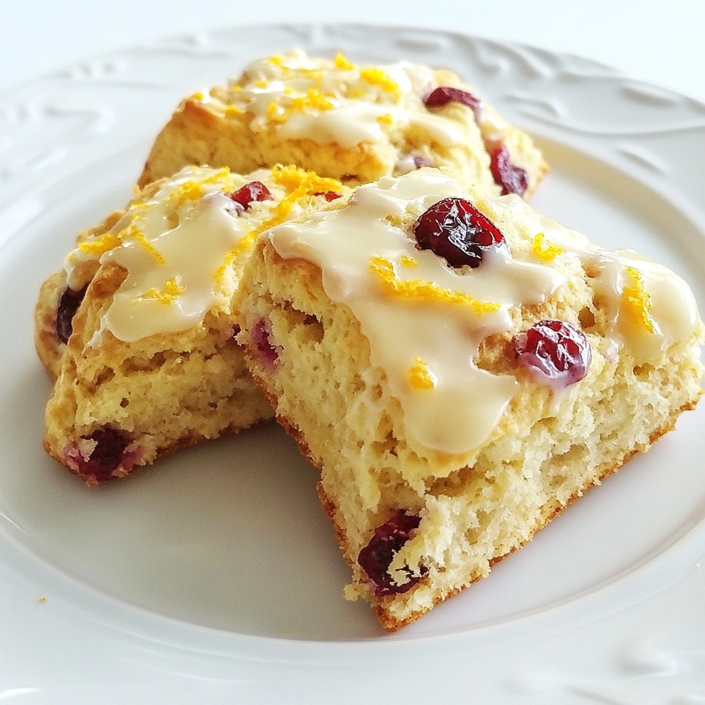 Cranberry Orange Scones Frisch und Einfach Gebacken