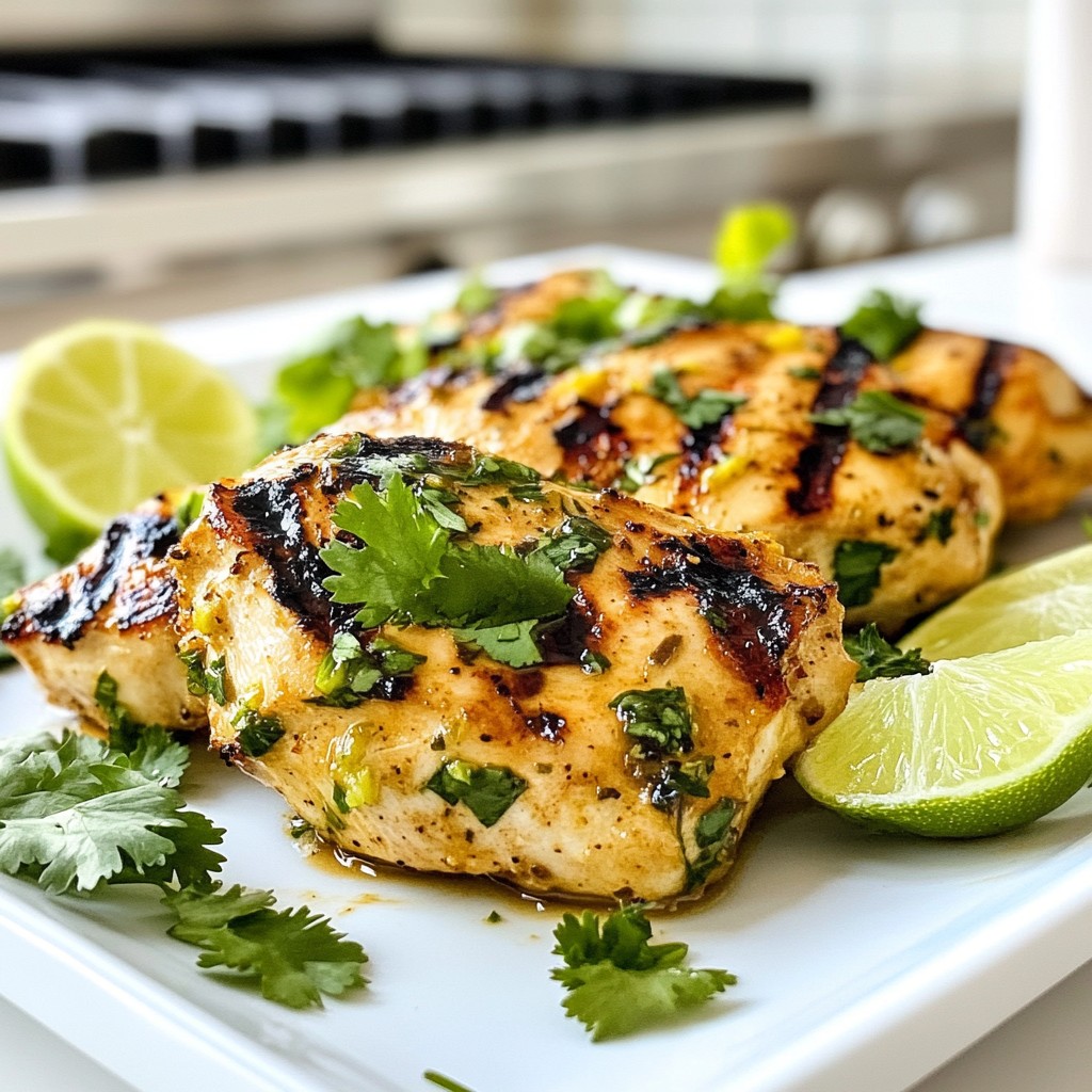 Kokos-Limetten-gegrilltes Hähnchen köstliches Rezept