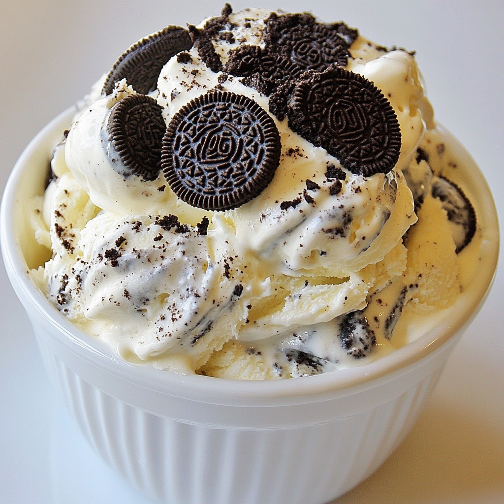 No-Churn Oreo Ice Cream Schnelle und einfache Idee