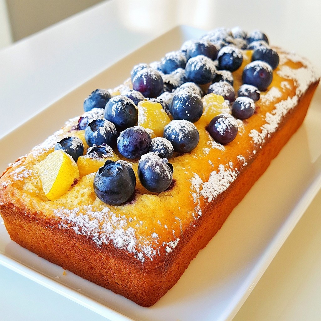 Leckerer Blueberry Lemon Yogurt Loaf für jeden Anlass