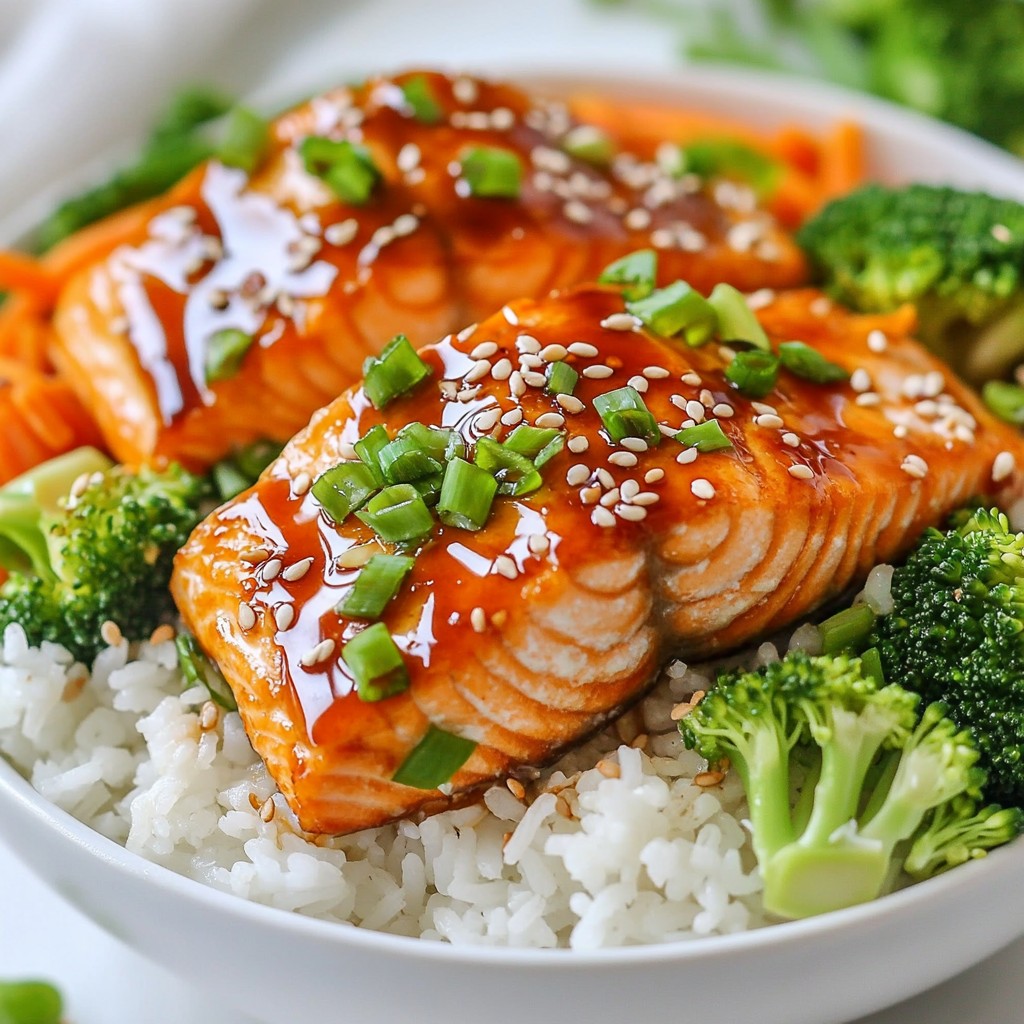 Teriyaki Salmon Rice Bowls Einfach und Lecker Zubereiten