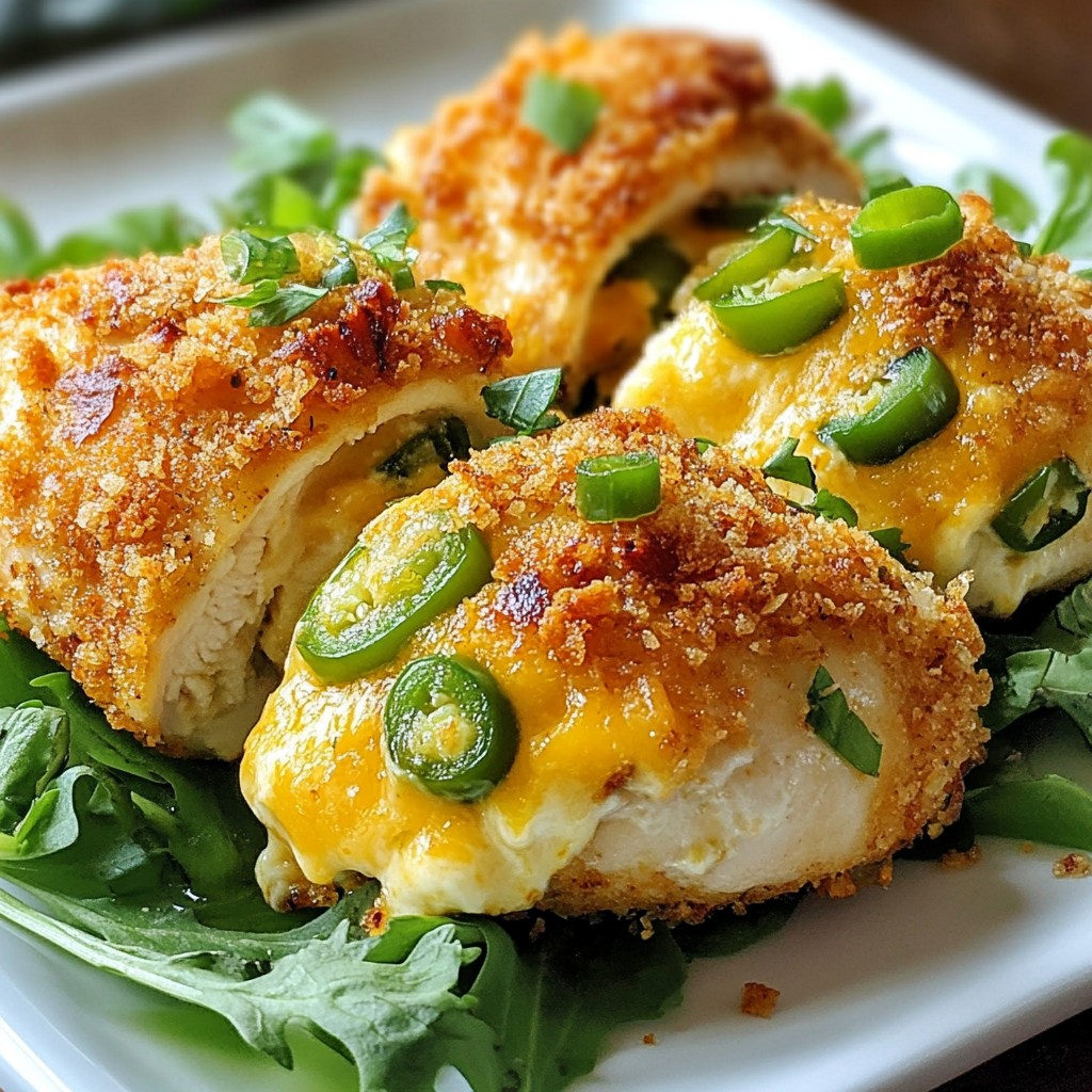 Jalapeño Popper Stuffed Chicken Köstliche Mahlzeit