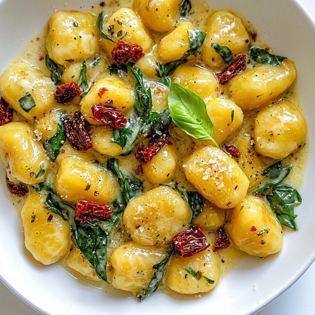 Cremige getrocknete Tomaten Gnocchi einfache Zubereitung