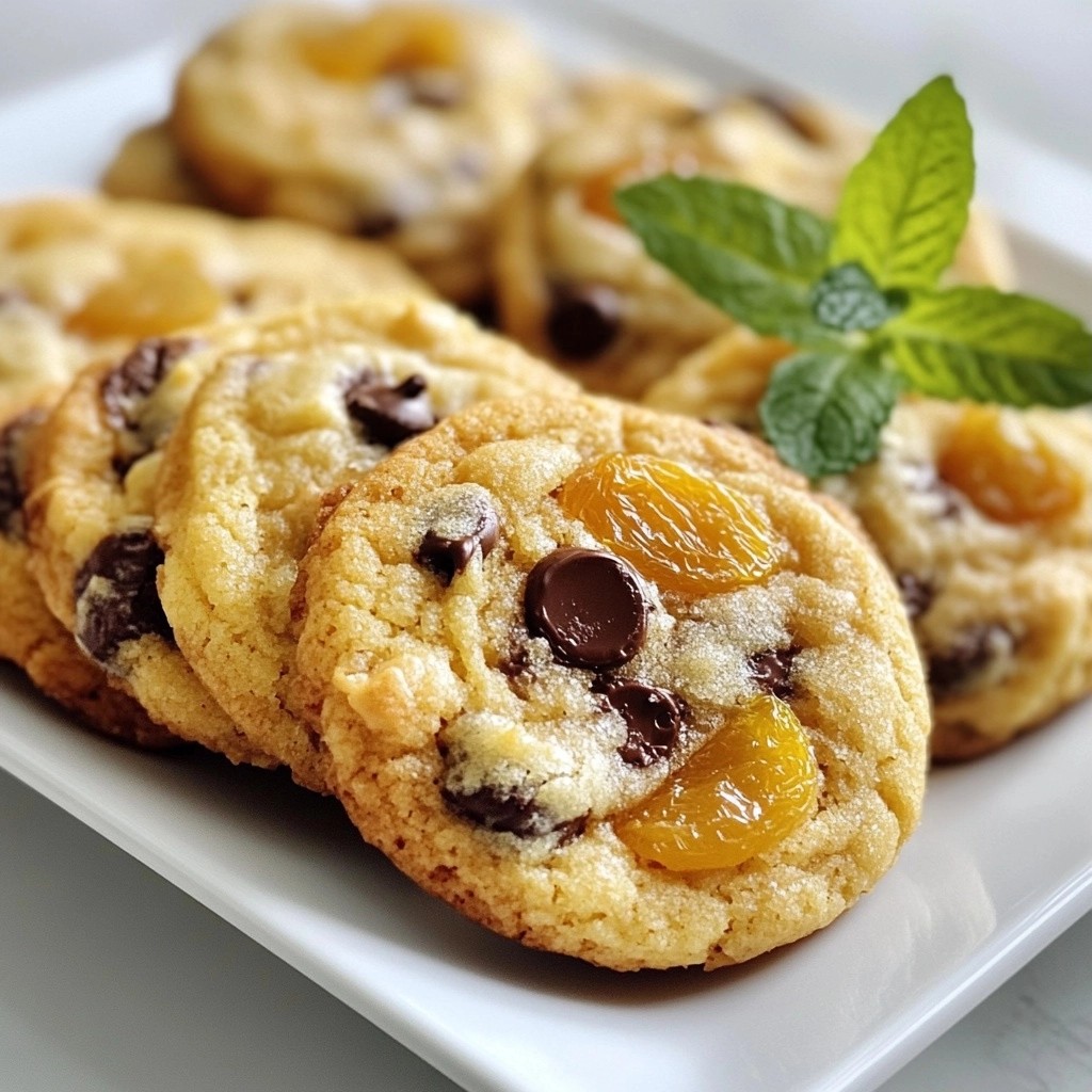 Schokoladenchip Cookies mit Getrockneten Aprikosen lecker