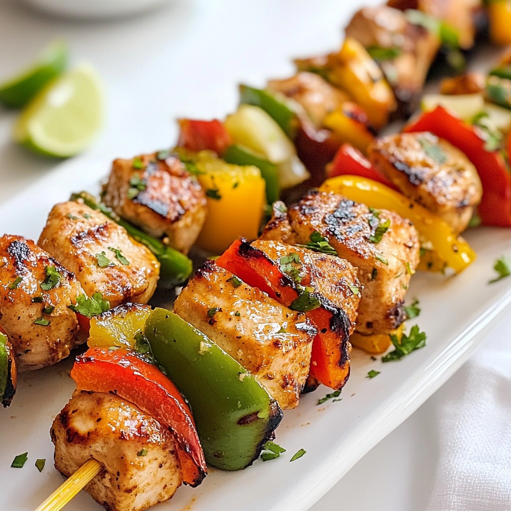 Kokos-Limetten-Hühnchenspieße Einfaches Grillrezept