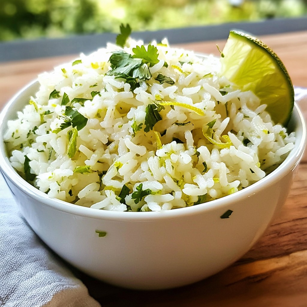 Cilantro Lime Rice Copycat Einfaches und schnelles Rezept