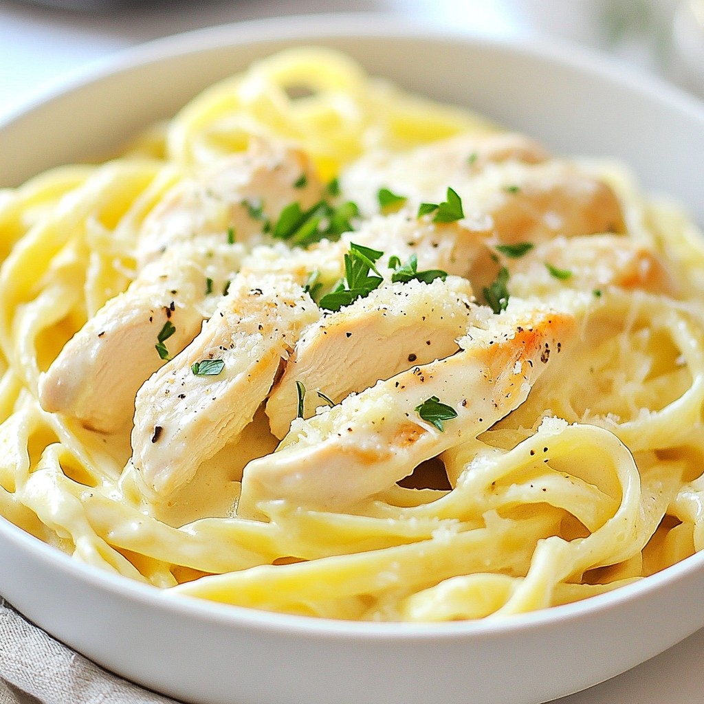 Leckeres Instant Pot Chicken Alfredo Einfaches Rezept